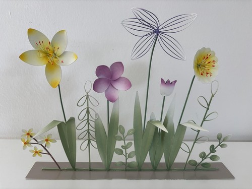 Deko blumen aus metall bunt - deko,
