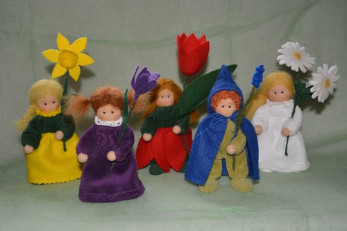 Püppchen blumenkind figur - püppchen, blumenkind,