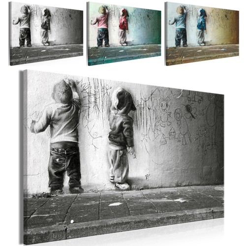 Streetart banksy kinder vlies - banksy,