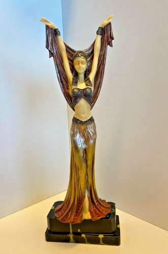 Art deco stil dame figur - art,