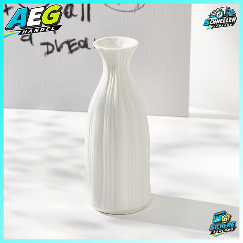 Keramik vase weiß - keramik,