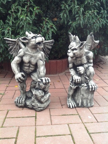 Steinfiguren set gargoyle - steinfiguren,