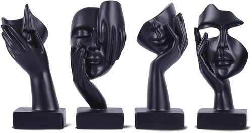 Deko figuren 4er set abstrakte - 4er-set,