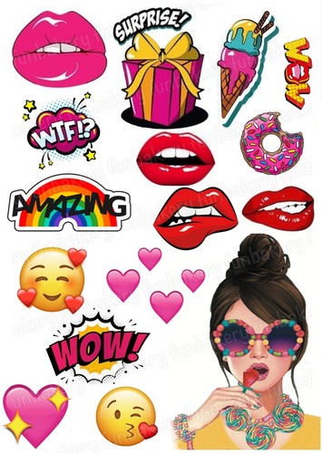 Pop art tortenbild - pop, deko