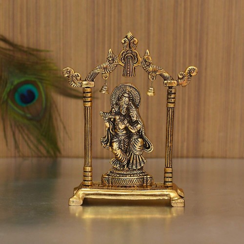 Metall vergoldet radha krishna - radha,