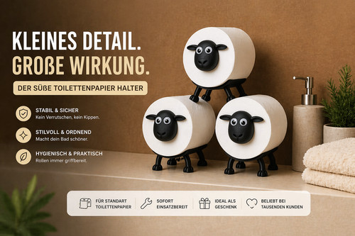 Schaf toilettenpapierhalter - schaf,