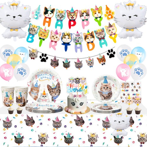 Katzen party deko - party,