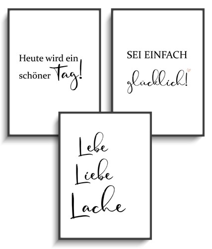 Wandposter deko bild - deko, 3er