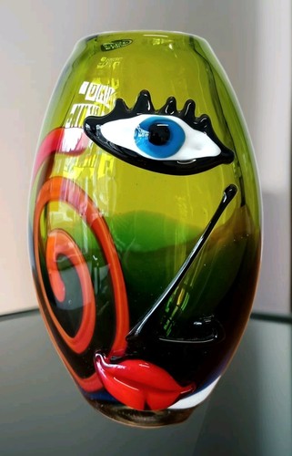 Glasvase vase gesicht - glasvase,