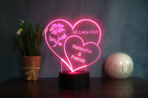 Personalisierte paar lampe - personalisierte, paar-lampe
