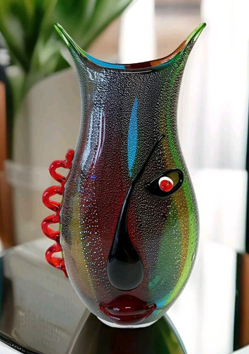Glasvase vase gesicht - glasvase,