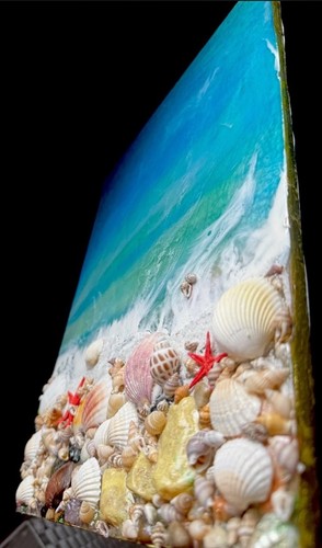 Epoxidharz wandbild meer - meer, 3d