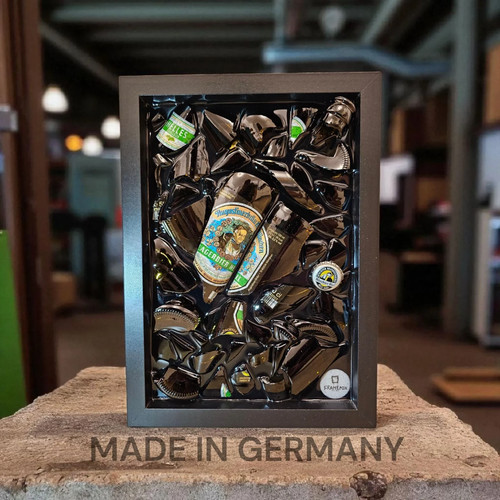 Augustiner broken bottle art - augustiner,