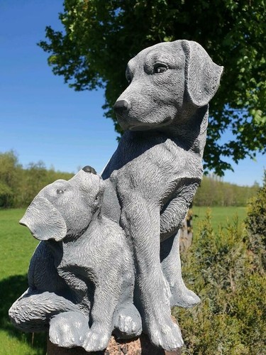 Dekofigur zwei hunde - zwei, 0097
