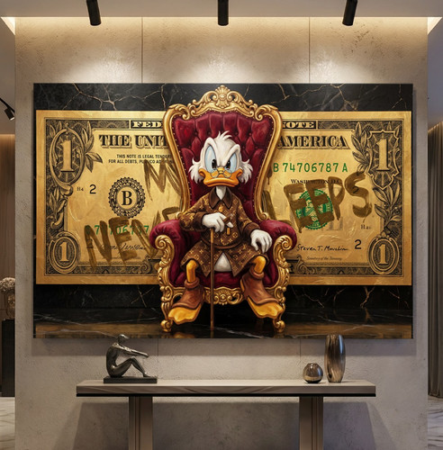 Pop art dagobert - pop-art, duck-geld