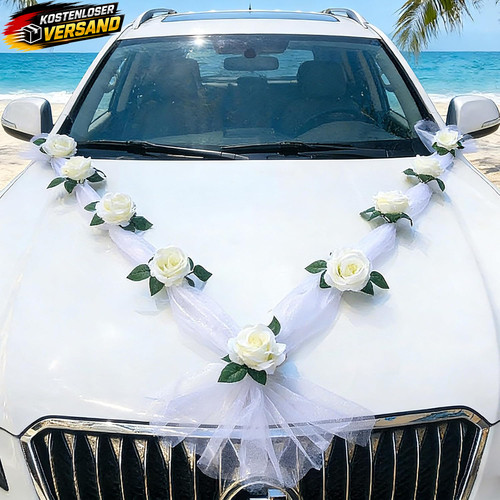 Autoschmuck hochzeit deko set - hochzeit,
