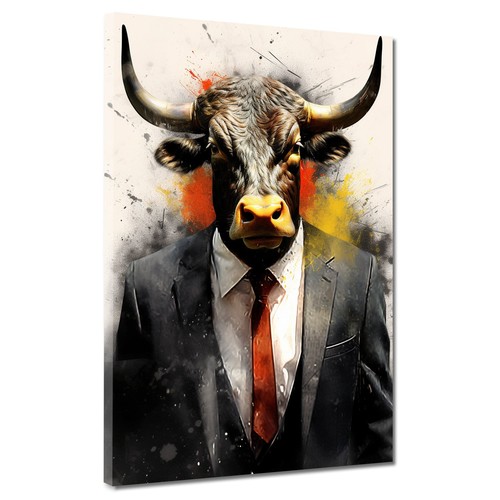 Stier anzug abstrakt splash - stier,