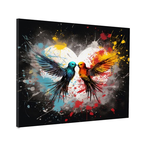 Vögel pop art - pop, herz