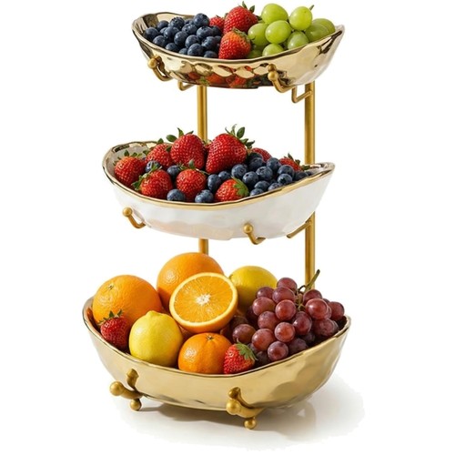 Obstschale keramik schichtig - obstschale,