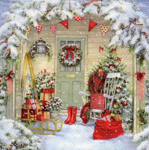 Servietten weihnachten - 3,