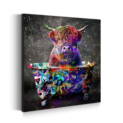 Stier badewanne street art - in,