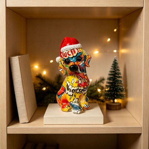 Deko hundefigur pop art - hundefigur,